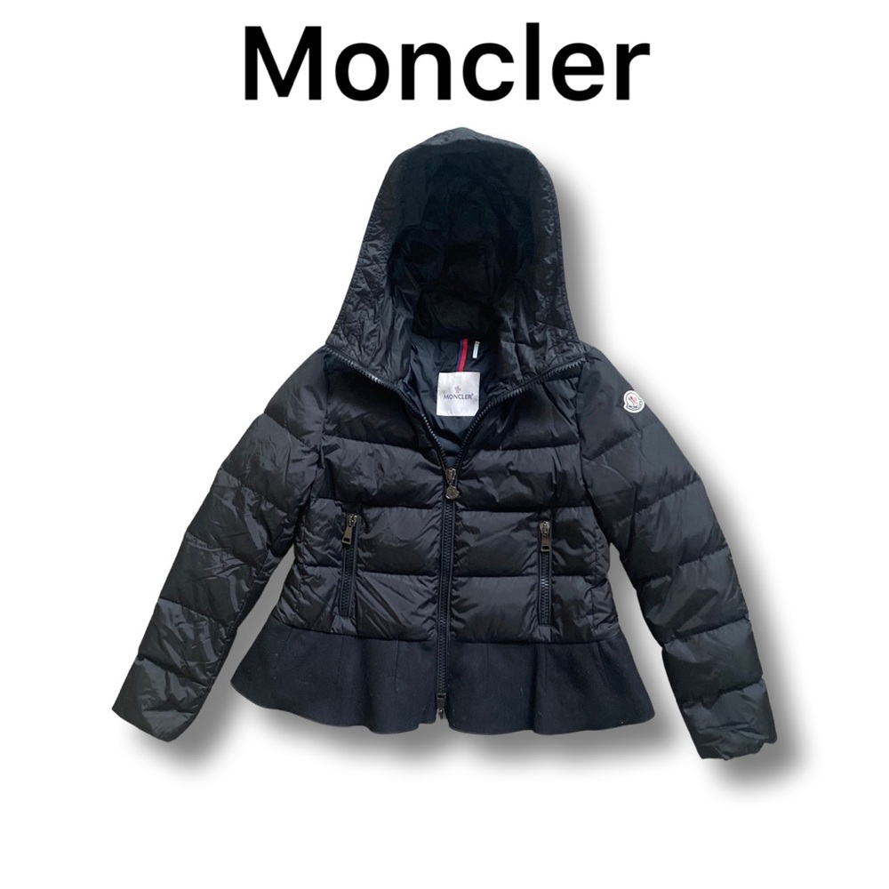 Moncler Nesea Peplum Hem Down Jacket
